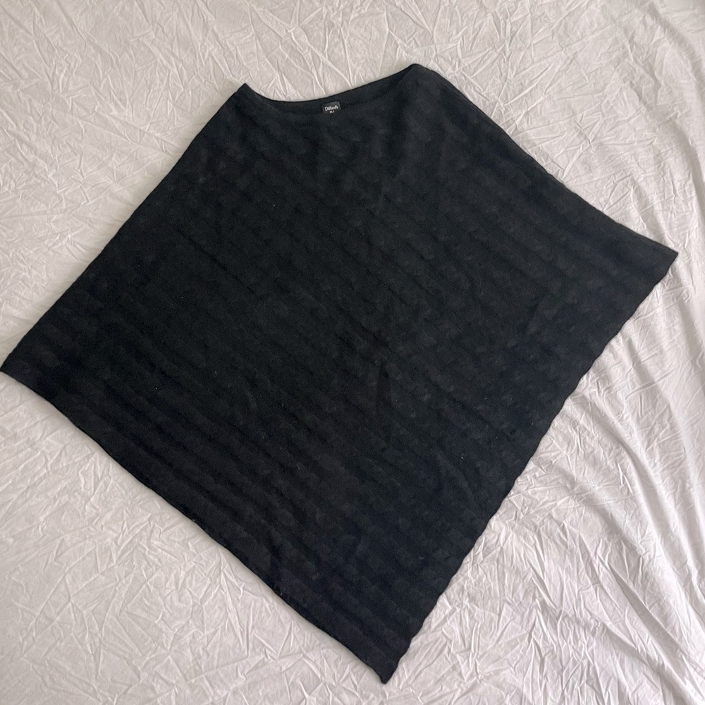 Cashmere sweater poncho